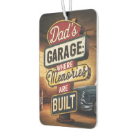 Dad's Garage Retro Vintage Automotive Sign