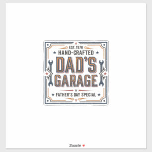 Dads Garage Vintage Fathers Day