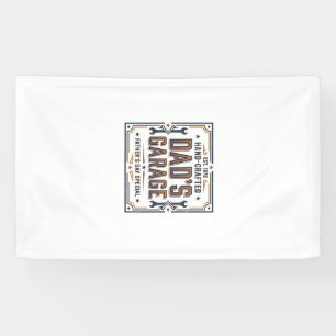 Dads Garage Vintage Fathers Day Banner