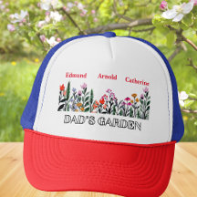 Dad's Garden customised kids' name floral style