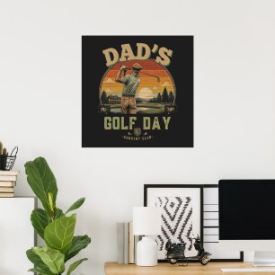 Dad's Golf Day Poster