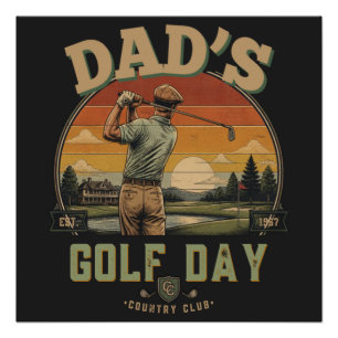 Dad's Golf Day Poster