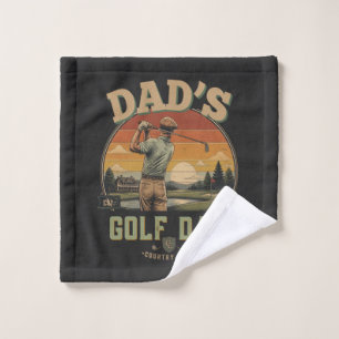 Dad's Golf Day Wash Cloth