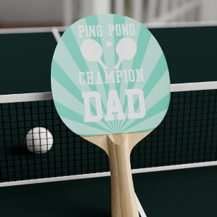 Dad's Green Ping Pong Champion Paddle