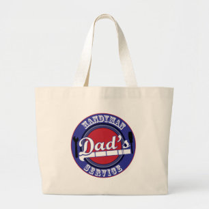Dad's Handyman Service Large Tote Bag