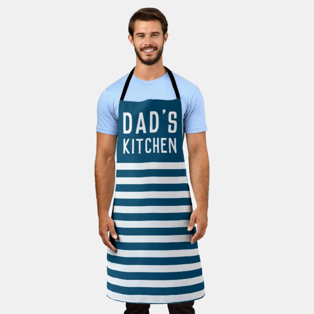 Dad's Kitchen Fathers Day Gift Apron (Worn)