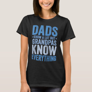 Dads Know A Lot But Grandpas Know Everything Ragla T-Shirt