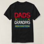 Dads Know a Lote Grandpa Know everything T-Shirt<br><div class="desc">Get this funny saying outfit for your special proud grandpa from granddaughter, grandson, grandchildren, on father's day or christmas, grandparents day, or any other Occasion. show how much grandad is loved and appreciated. A retro and vintage design to show your granddad that he's the coolest and world's best grandfather in...</div>