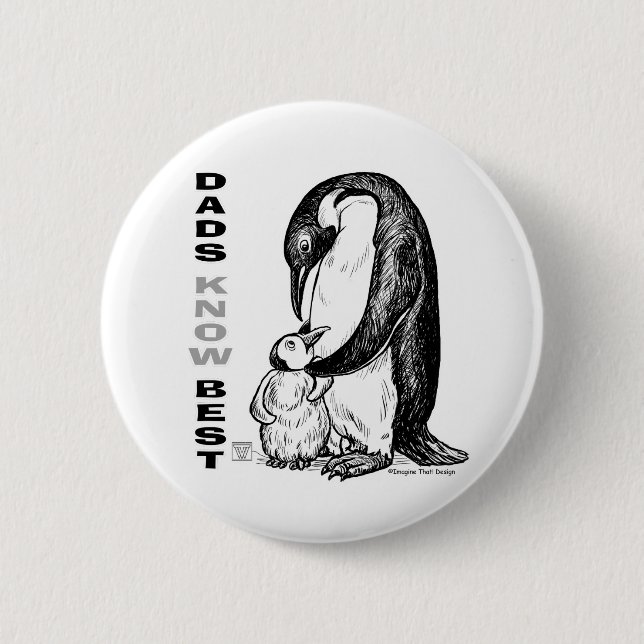 Dads Know Best 6 Cm Round Badge (Front)