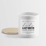 Dad's Last Nerve Candle Label Square Sticker<br><div class="desc">Use "Dad's Last Nerve" label for your candle business to create a funny and cute dad gift.  Include your company name along with any other additional information of your choosing about your candle or your business.  Or use the stickers for all the dads in your life.</div>