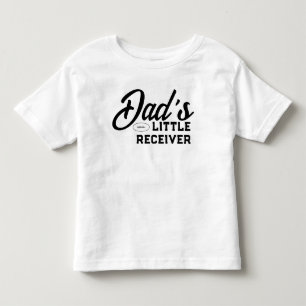Dad's Little Receiver American Football Cute Boy Toddler T-Shirt