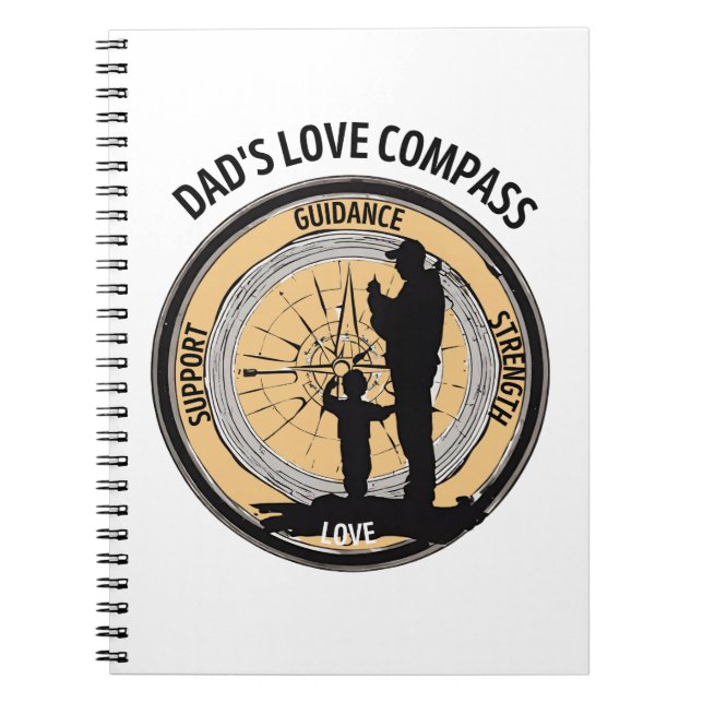 Dad's Love Compass Notebook (Front)
