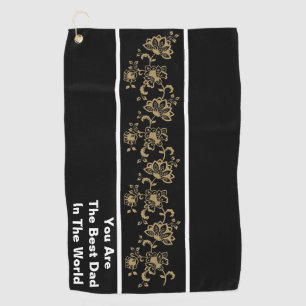 Dad's Lucky Charm: Best Dad Golf Towel