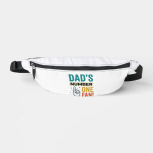 Dad's Number One Fan Vintage Family Design_1 Bum Bags