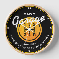 Dad's or Any Name Garage Gold Sports Shift Knob 