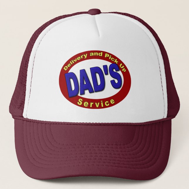 Dad's Pick Up and Delivery Service Trucker Hat (Front)