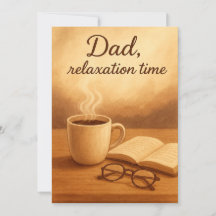 Dad's Relaxation Time Coffee Book Father's Day Car