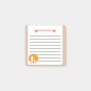 Dad's Reminders Personalised Father's Day Post-it Notes
