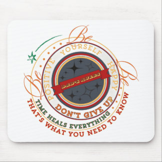 Dad's Rules Circular Badge Mouse Pad