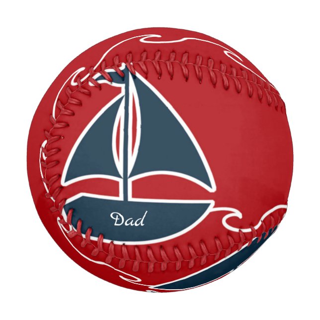 Dad's Special Baseball Nautical Design (Front Left)