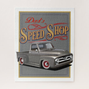 Dad's Speed Shop Jigsaw Puzzle