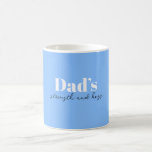 Dad's Strength and Hugs - Father's Day Gift |  Coffee Mug<br><div class="desc">Celebrate the love, power, and protection only a father can give with this "Dad's Strength and Hugs" Personalised Mug – a heartwarming and practical gift for Father’s Day. Featuring bold yet comforting design elements, this mug is a daily reminder of the strong, loving bond between father and child. Customise it...</div>