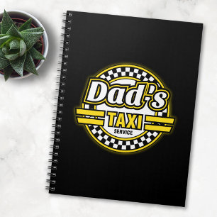 Dad's Taxi Service Logo Notebook