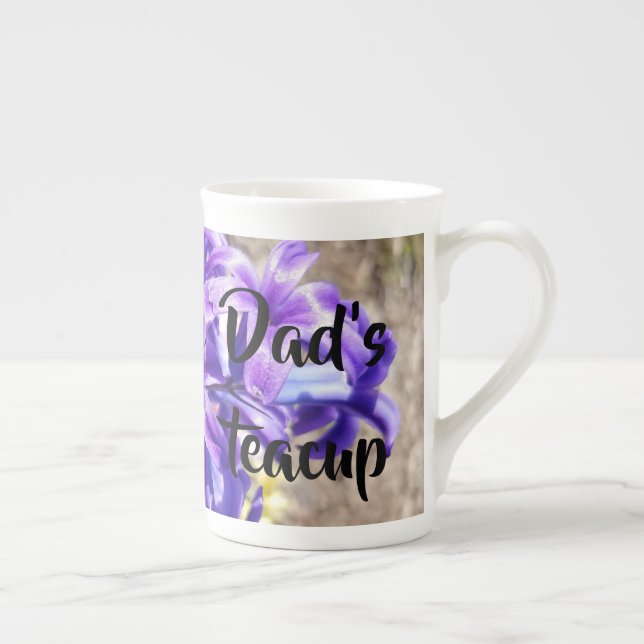 Dad's Teacup by RoseWrites Bone China Mug (Right)
