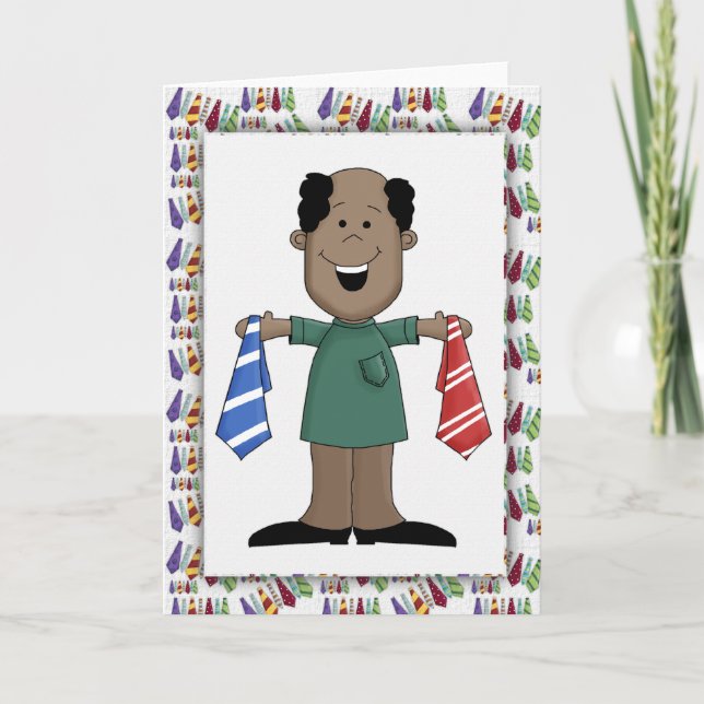 Dad's Ties 3 Father's Day Blank Greeting Card (Front)