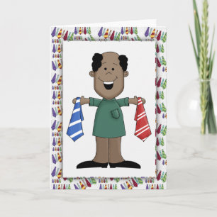 Dad's Ties 3 Father's Day Blank Greeting Card