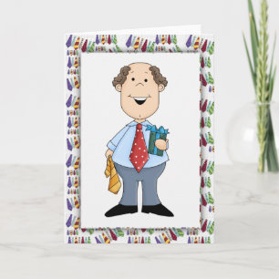 Dad's Ties Father's Day Blank Greeting Card