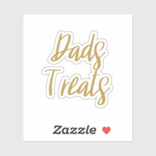 Dad's Treats Storage Sticker