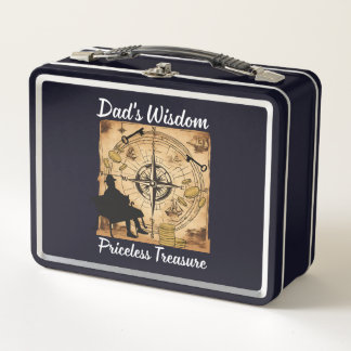 Dad's Wisdom Priceless Treasure Metal Lunch Box