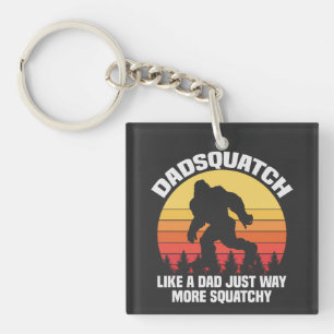 Dadsquatch Like A Dad Funny Squatch Father Day Key Ring