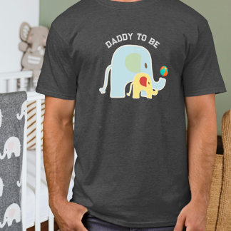DadTo Be Elephants with Beach Ball  T-Shirt
