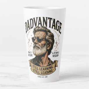 DADVANTAGE Still Learning Still Leading Retro Dad  Latte Mug