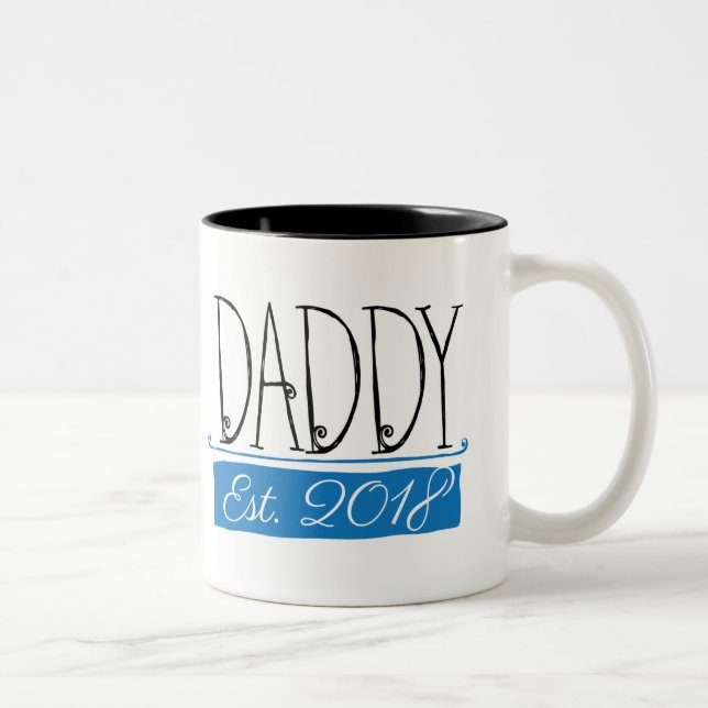 Dady Est 2018 Graphic Gift Mug (Right)