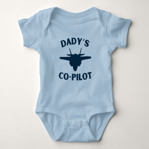 Dady's Co Pilot Baby Bodysuit