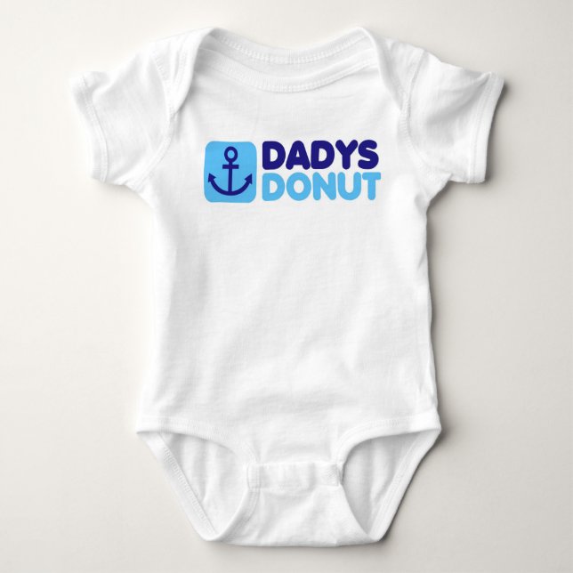 Dadys Doughnut baby creeper blue (Front)