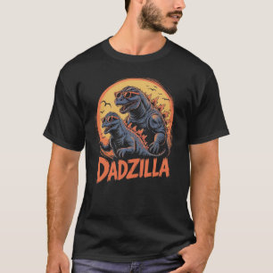  Dadzilla Father and Baby Dinosaur  T-Shirt