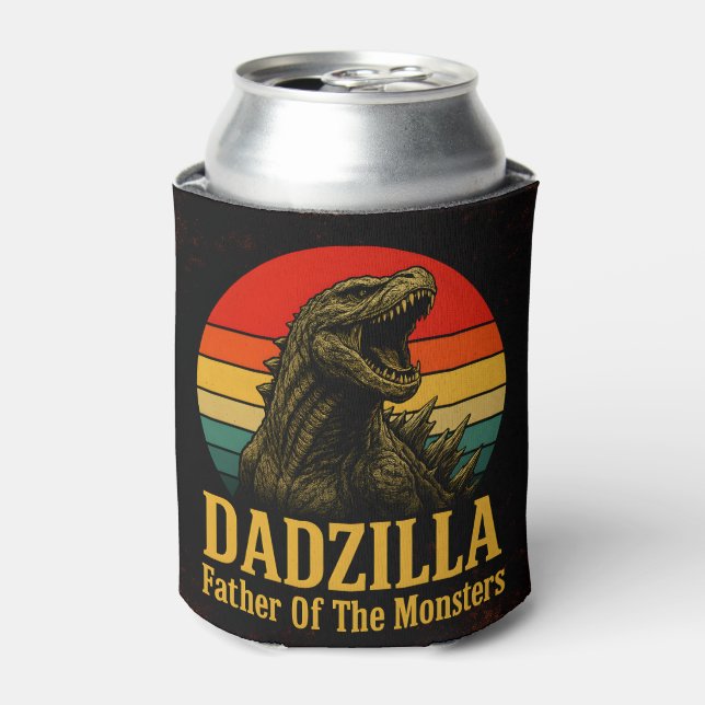 Dadzilla Father Of The Monsters Fathers Day Can Cooler (Can Front)