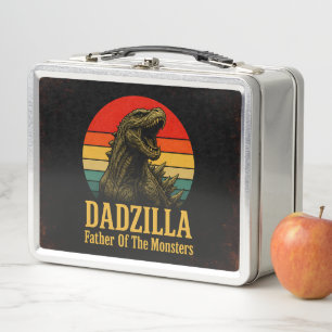 Dadzilla Father Of The Monsters Fathers Day Metal Lunch Box