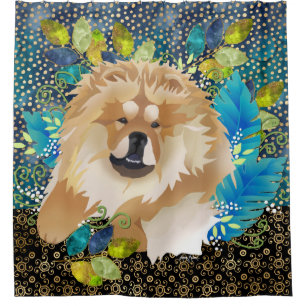 DAEJA VU chow shower curtain