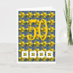 Daffodil 50th card