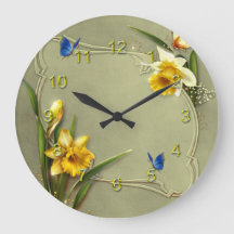 Daffodil and Blue Butterfly