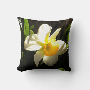 Daffodil at Daybreak Throw Pillow