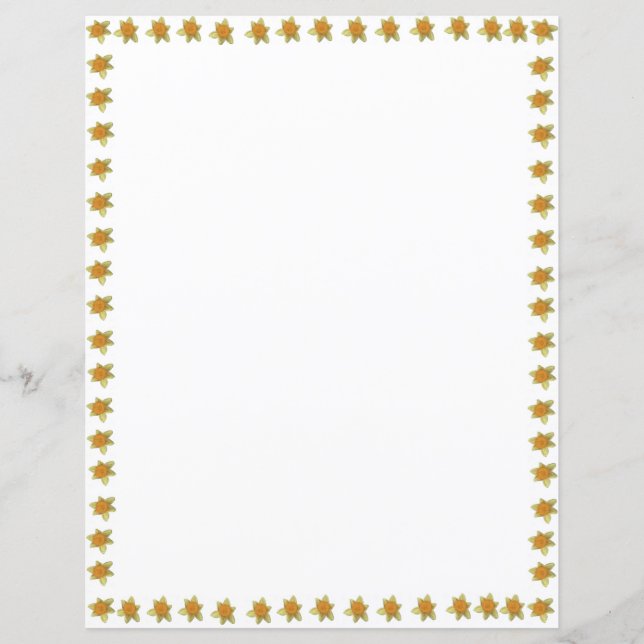 Daffodil Border Letterhead (Front)