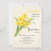 Daffodil Bouquet Bridal Shower
