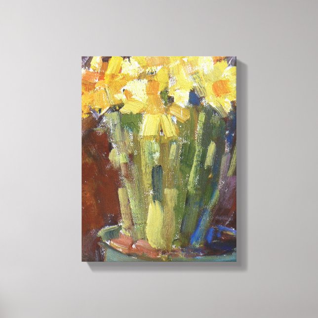 Daffodil by Carleen Muniz stretched canvas print (Front)