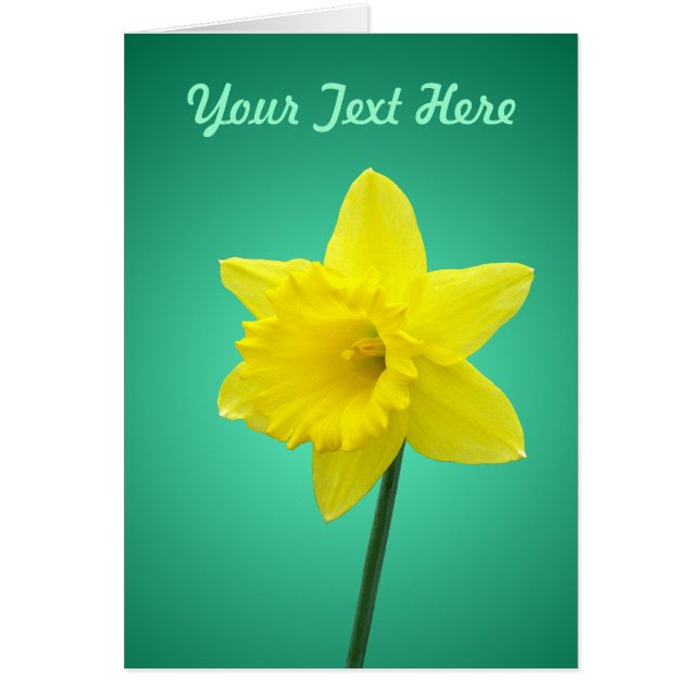 Daffodil Card - Template II (Front)